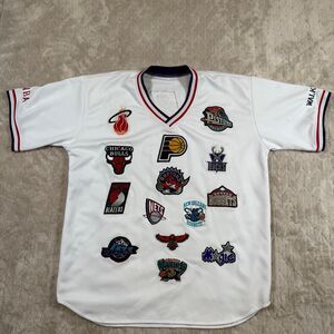 Vintage Y2K NBA Custom Logo Embroidered patch Jersey Men’s Large